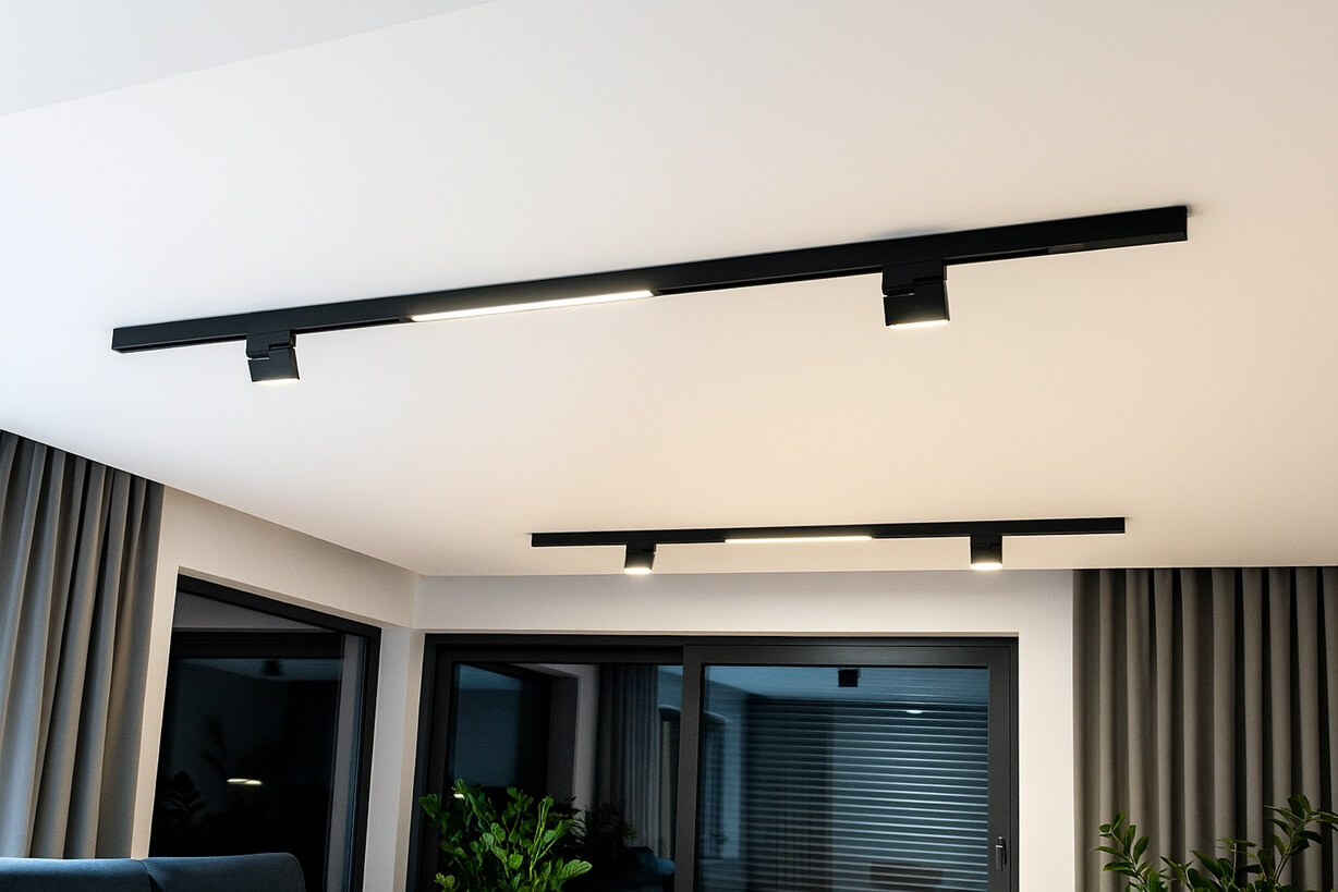 lampa szynowa czarna